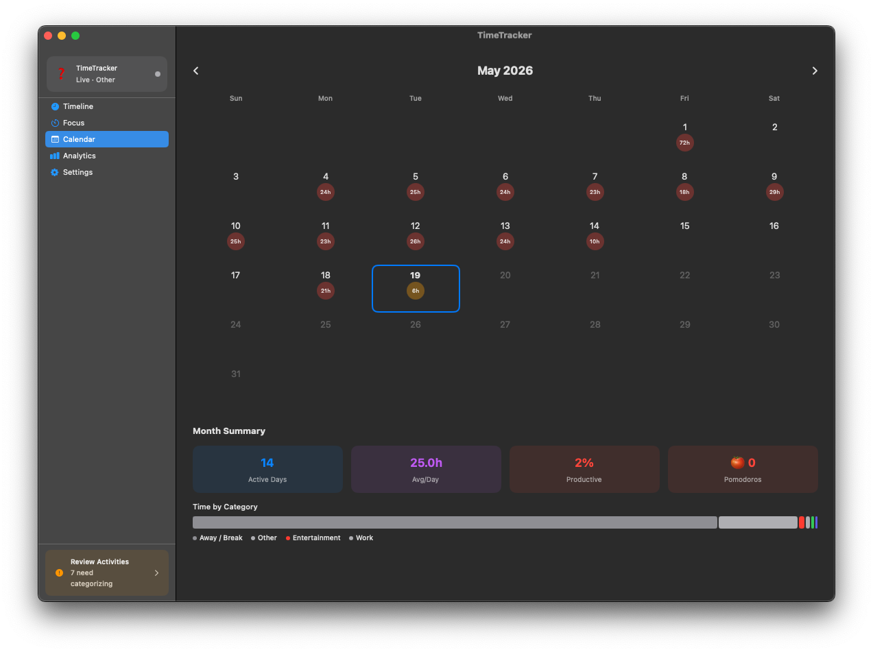 Calendar view
